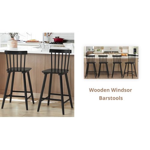 Laurel Foundry Modern Farmhouse Baggett Solid Wood Counter